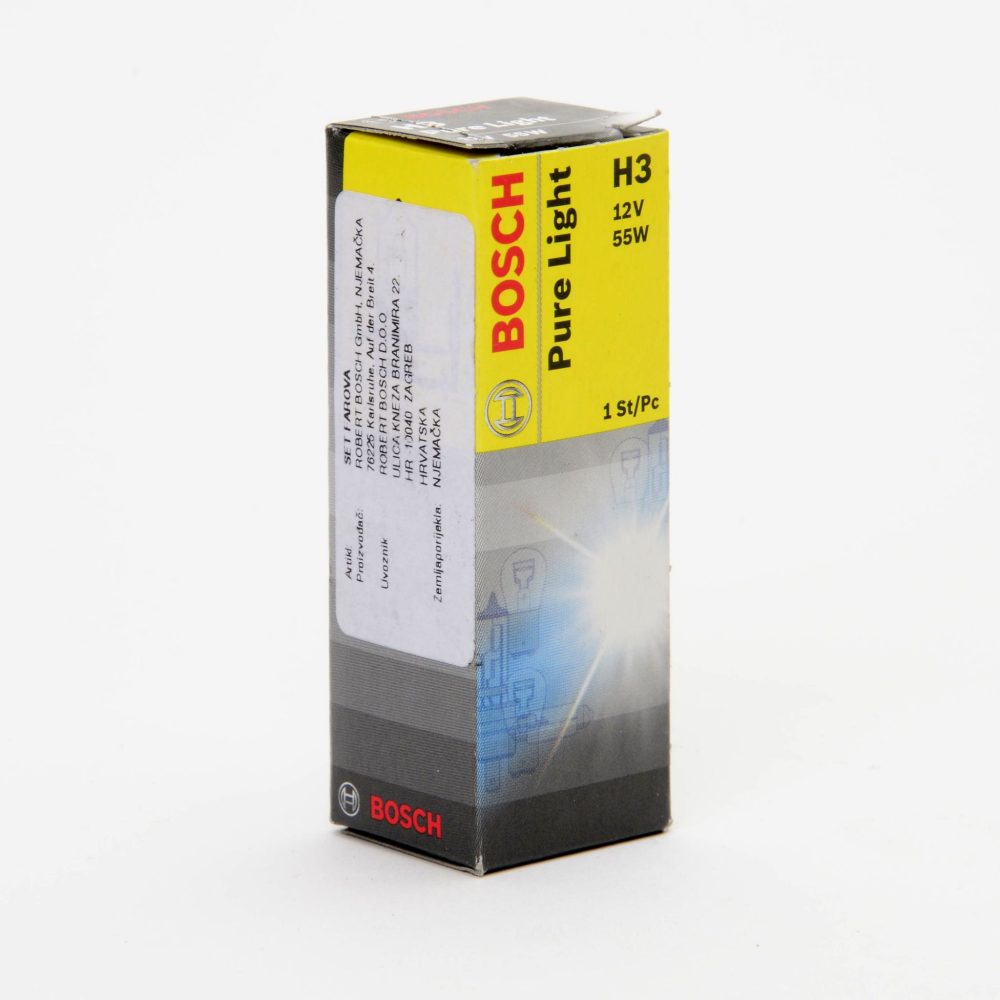 BOSCH žarulja halogena H3 12V 55W PK22s