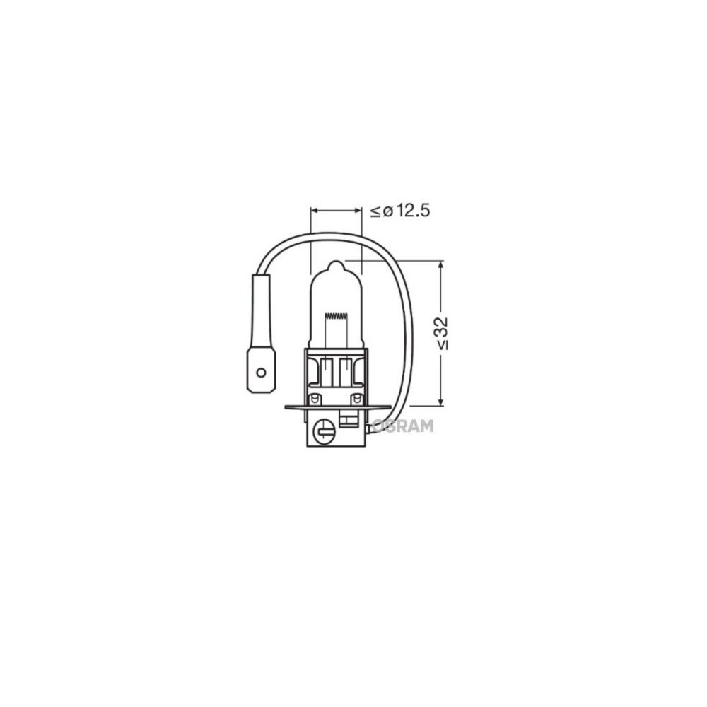 OSRAM žarulja halogena H3 12V 55W PK22s