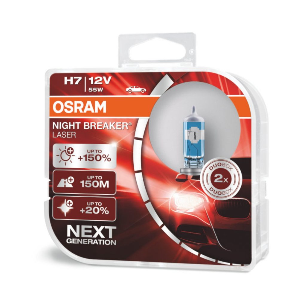 OSRAM žarulja halogena NIGHT BREAKER LASER H7 12V 55W PX26d