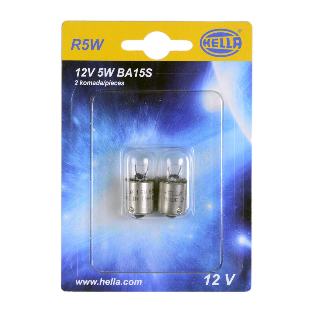 HELLA žarulja halogena R5W 12V 5W BA15s