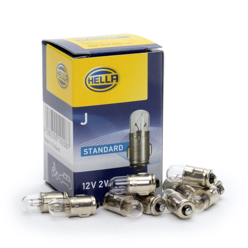 HELLA žarulja halogena J 12V 2W BA7s