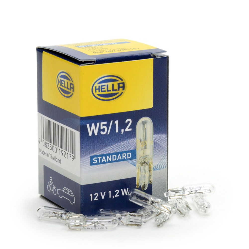 HELLA žarulja halogena W1,2W 12V 1,2W W2x4.6d