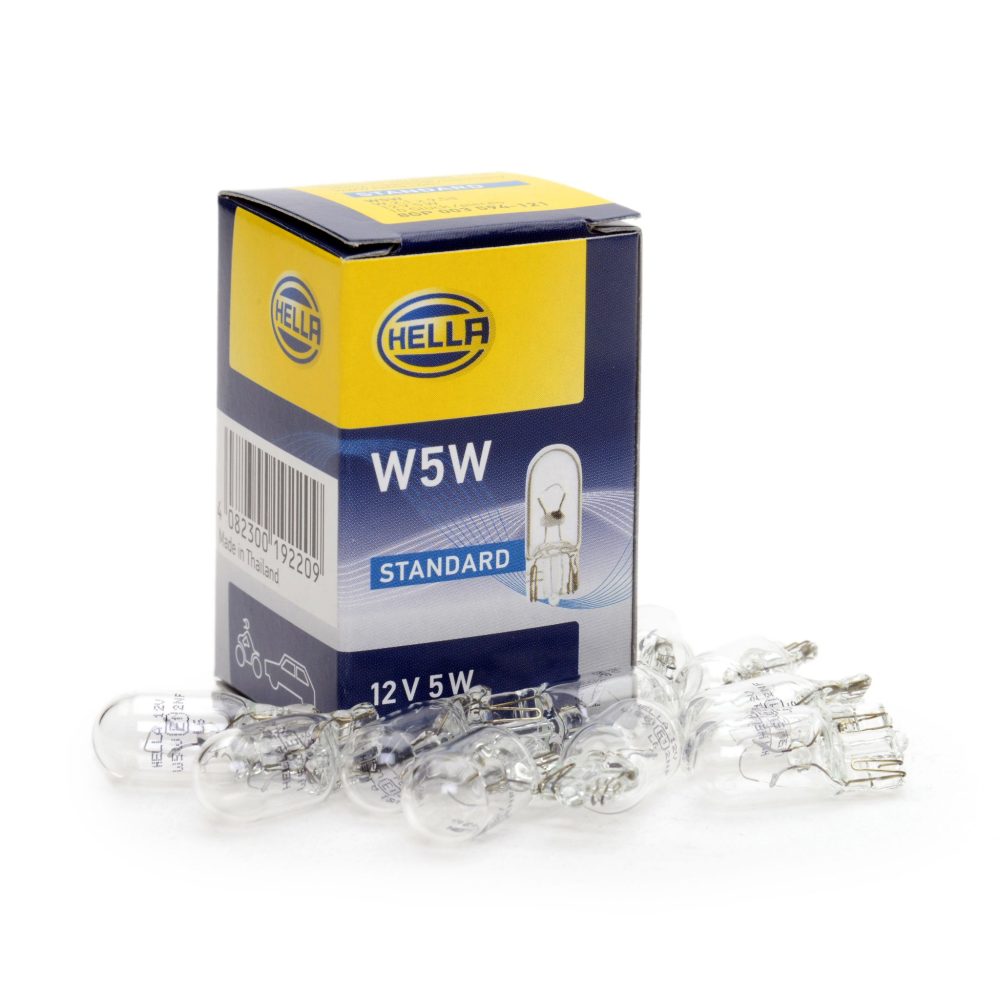 HELLA žarulja halogena W5W 12V 5W W2.1x9.5