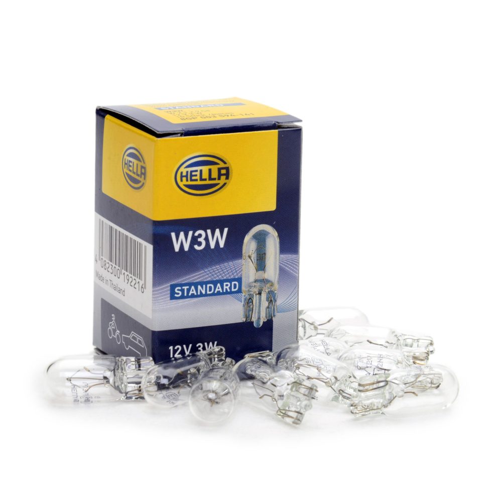 HELLA žarulja halogena W3W 12V 3W W2.1x9.5