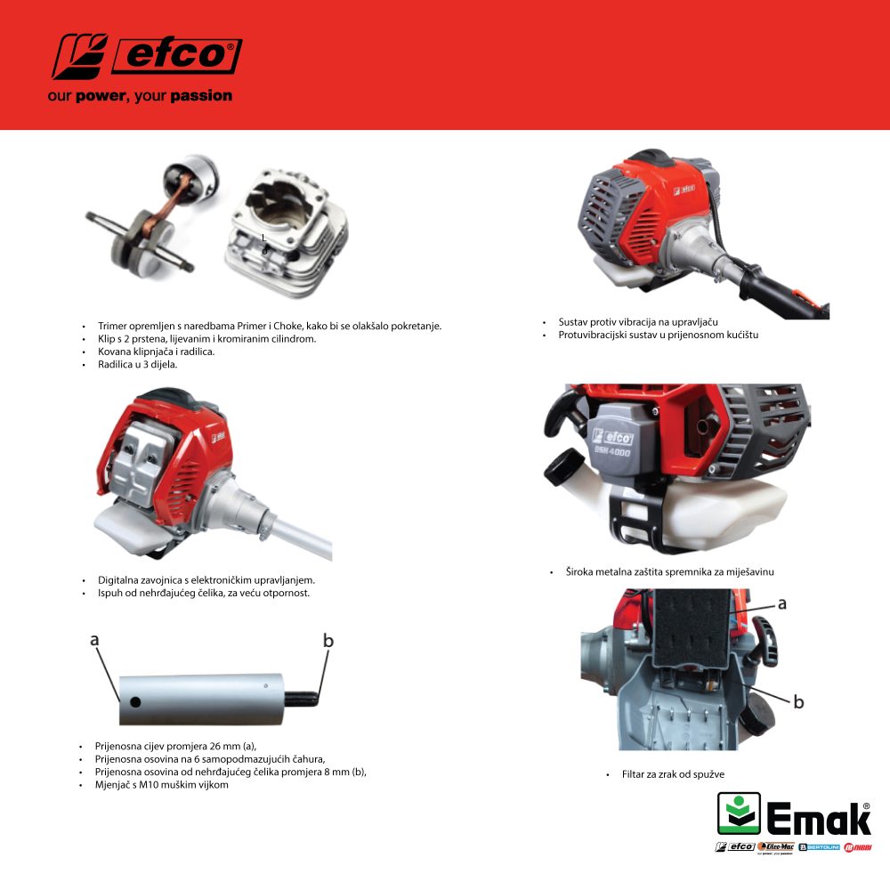 EFCO motorni trimer DSH 2500 S - Image 4