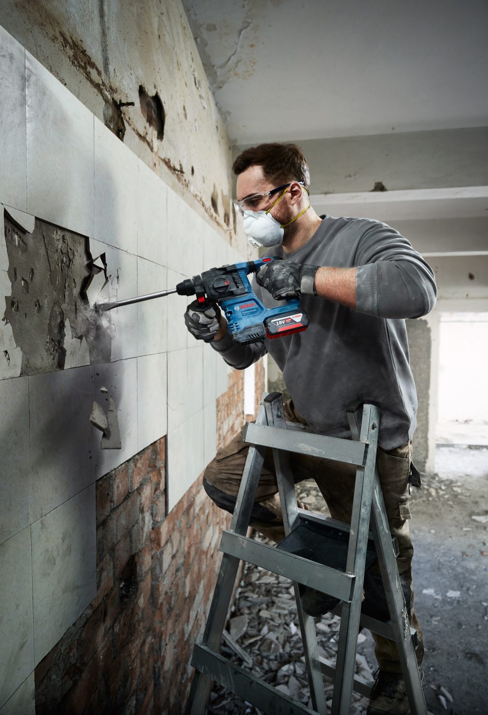 BOSCH aku bušaći čekić GBH 185-LI 2xAku 18V 4,0Ah kovčeg - Image 5