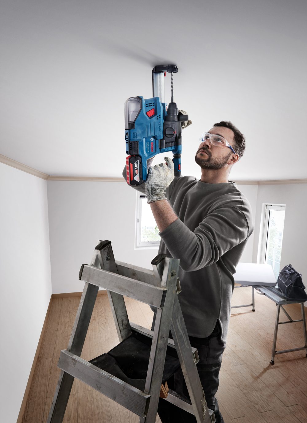 BOSCH aku bušaći čekić GBH 185-LI 2xAku 18V 4,0Ah kovčeg - Image 6