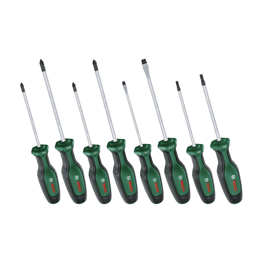 BOSCH set odvijača PH/PZ/SL/TX 8-dijelni