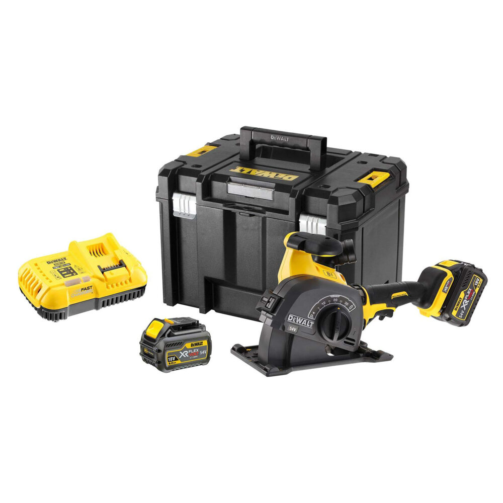 DEWALT aku glodalica za utore DCG200T2 2xAku 18/54V 6,0Ah kovčeg