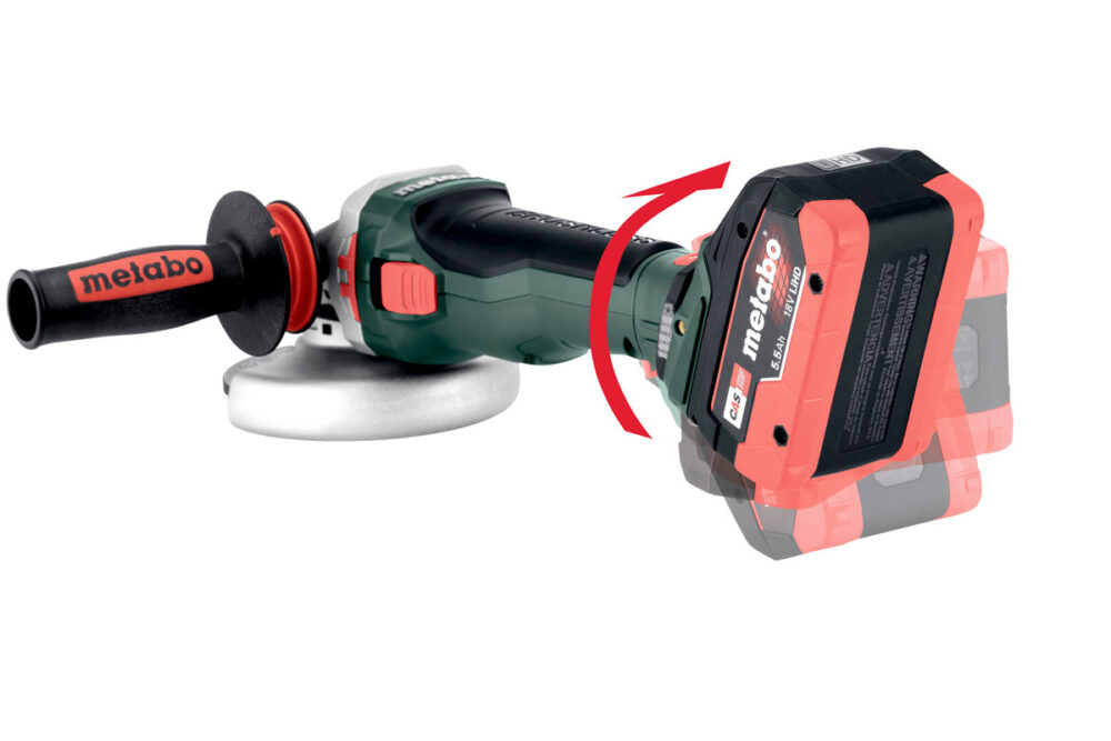 METABO aku kutna brusilica WB 18 LTX BL 15-125 QUICK 2xAku 18V 5,5Ah MetaBOX - Image 3