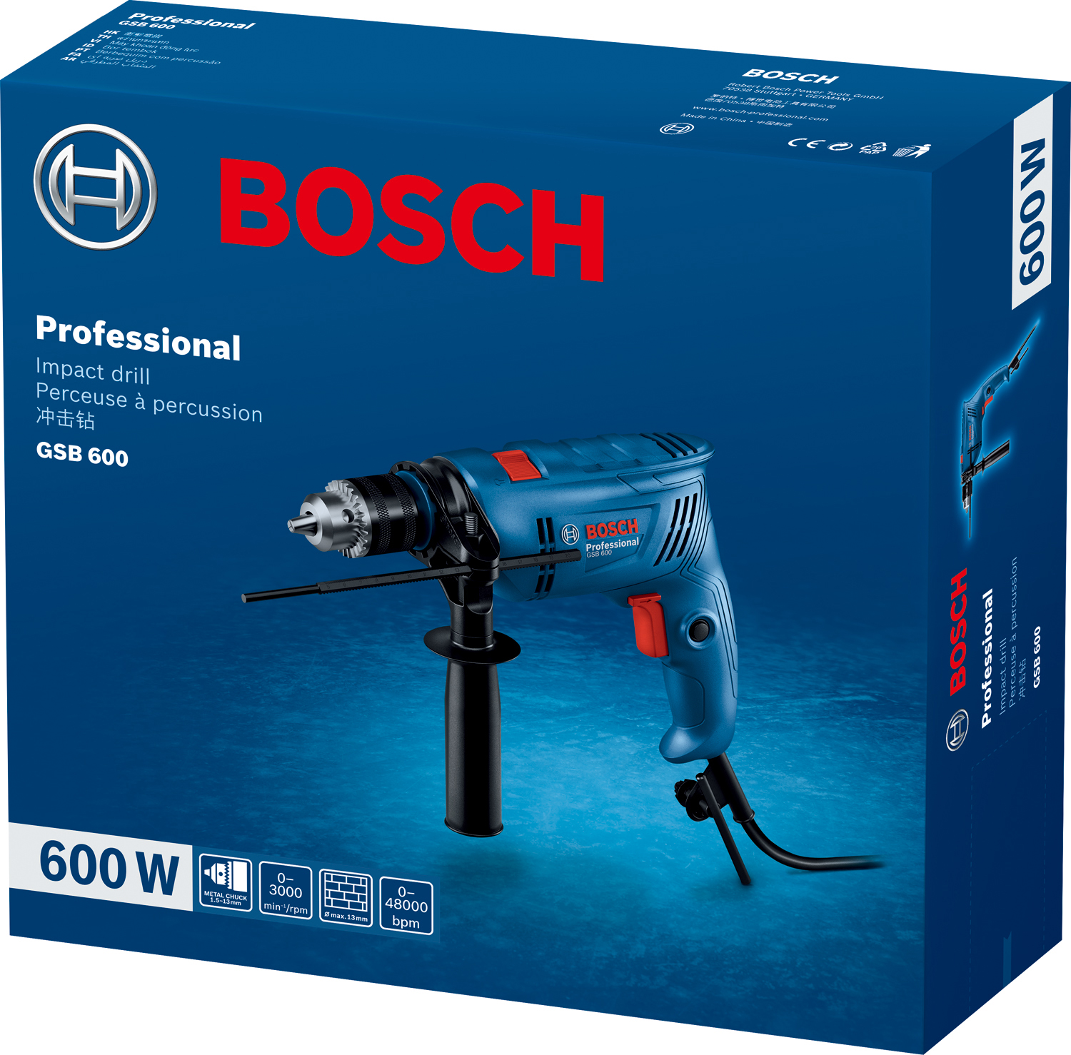 BOSCH udarna bušilica GSB 600 - Slika 3