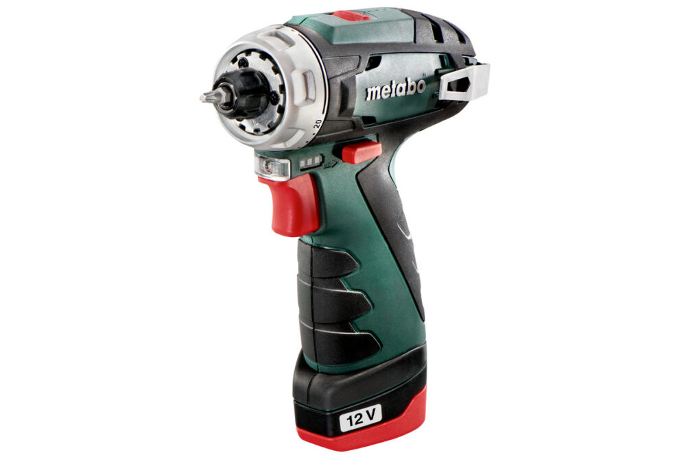 METABO aku bušilica-odvijač PowerMaxx BS 12 2xAku 12V 2,0Ah + 64 dj. set pribora - Image 2
