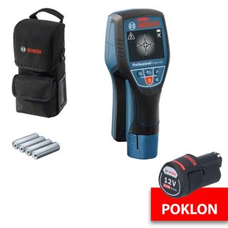 BOSCH univerzalni detektor Wallscanner D-tect 120 12V bez baterije + GRATIS baterija 12V 2,0Ah