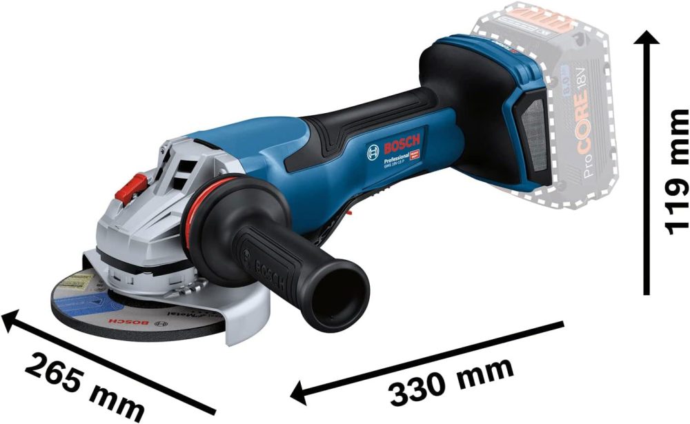 BOSCH aku kutna brusilica GWS 18V-180 PSC 18V bez baterije - Image 2