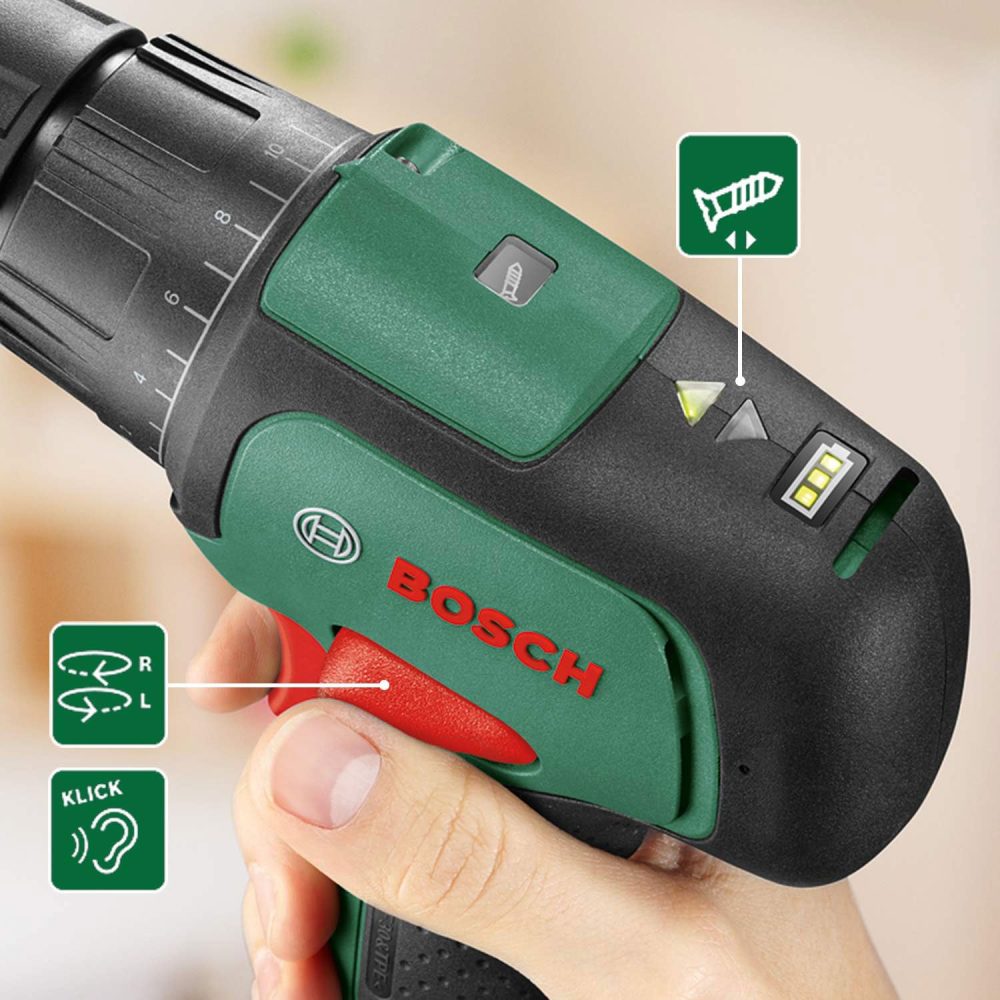 BOSCH aku udarna bušilica-izvijač EasyImpact 12 2xAku 12V 2,0Ah torba - Image 2
