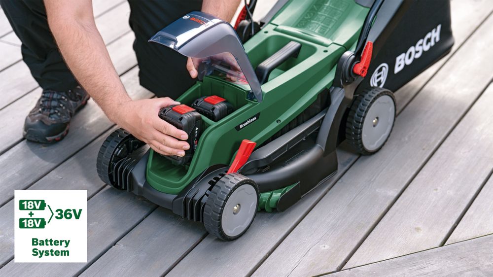 BOSCH aku kosilica za travu UniversalRotak 2x18V-37-550 2xAku 18V 4,0Ah - Image 8