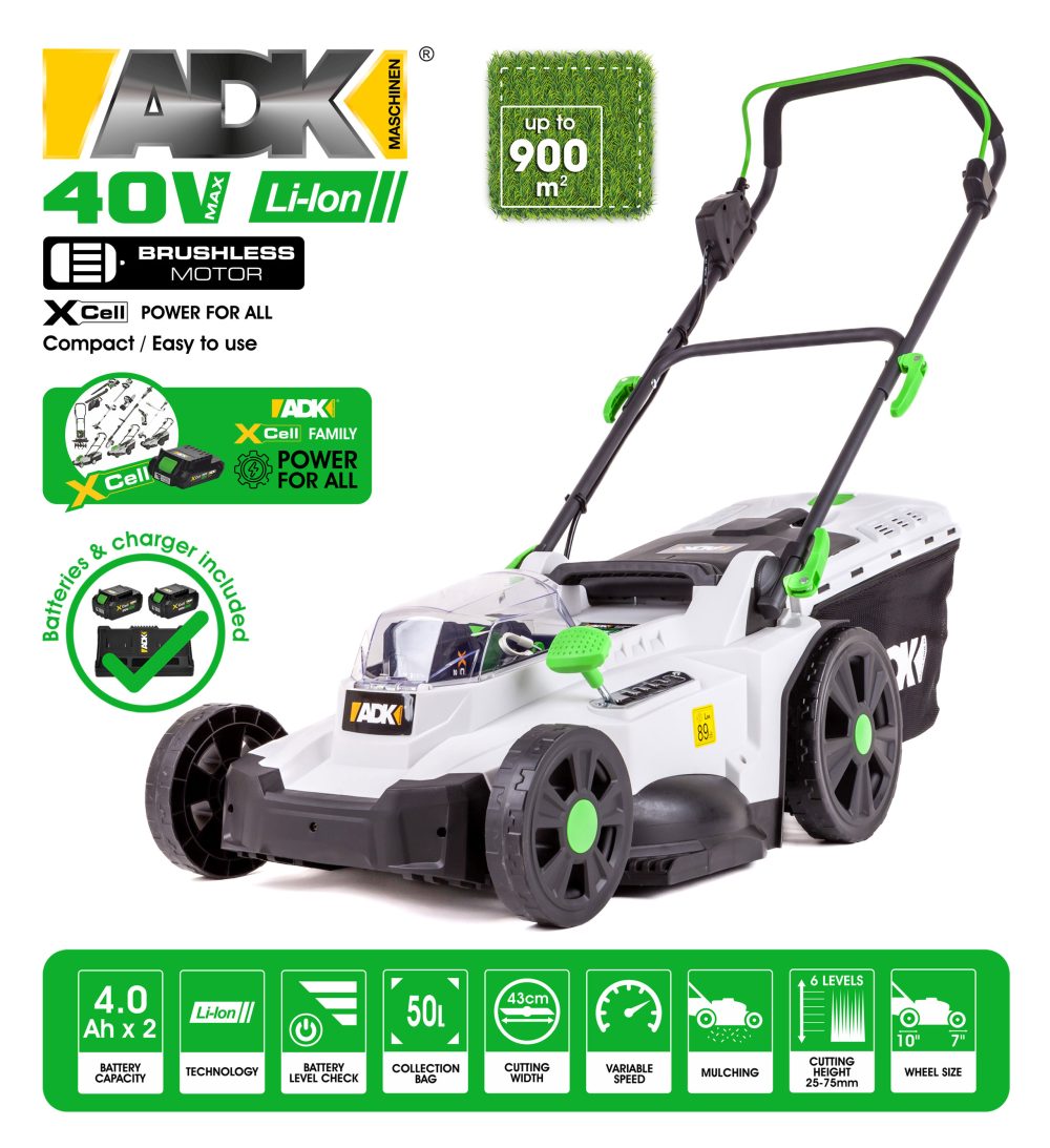 ADK aku kosilica za travu SF8A107-J Xcell 2xAku 20+20V 4,0Ah - Image 2