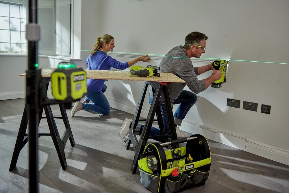 RYOBI križni laserski nivelir RB360GLL-K + stativ - Image 5