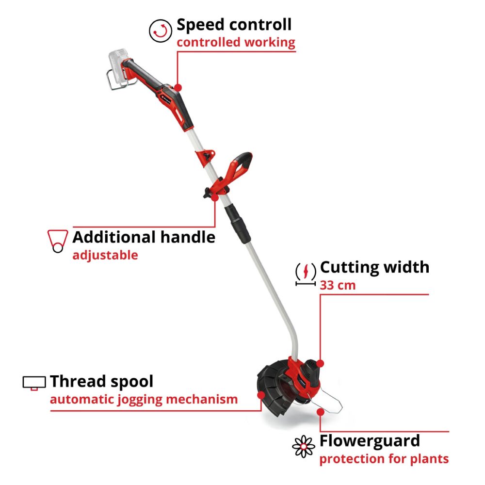EINHELL aku trimer za travu GE-CT 18/33 Li E PXC 18V bez baterije - Image 7