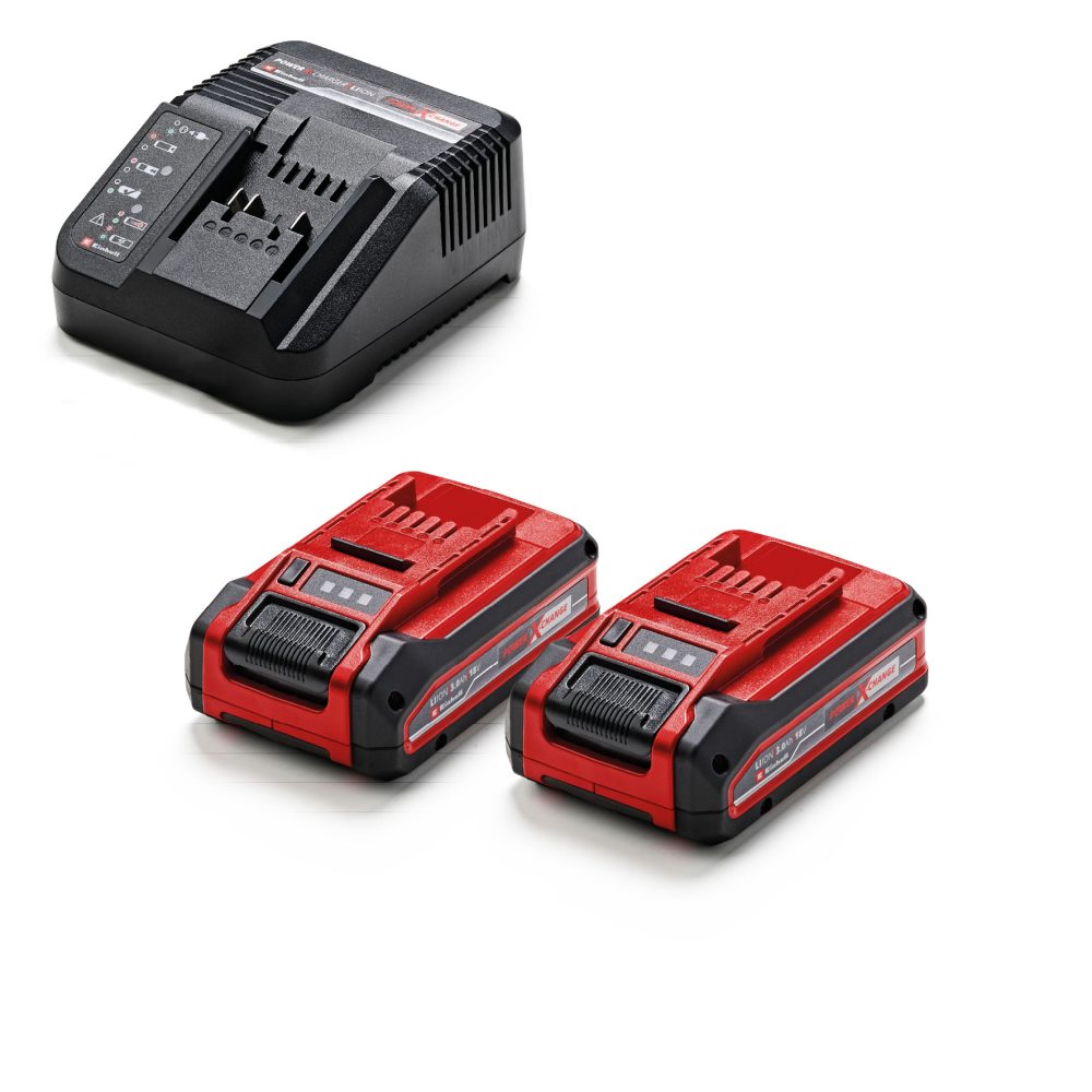 EINHELL aku set TE-TK 18/3 Li +2 Kit bušilica, kutna brusilica, bušaći čekić PXC 2xAku 18V 3,0Ah - Image 2