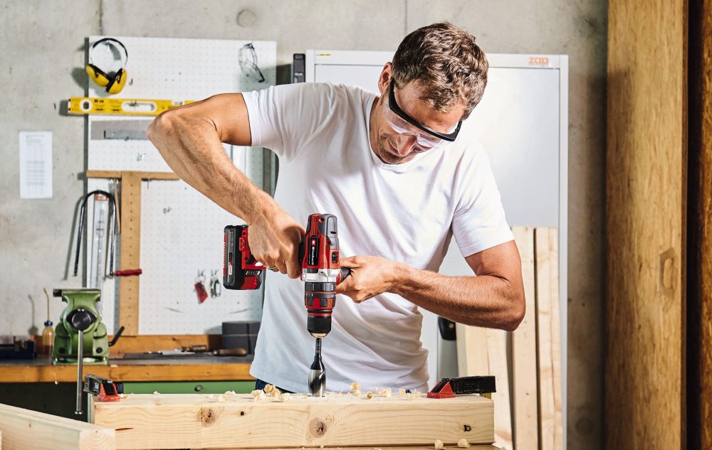 EINHELL aku set TE-TK 18/3 Li +2 Kit bušilica, kutna brusilica, bušaći čekić PXC 2xAku 18V 3,0Ah - Image 3