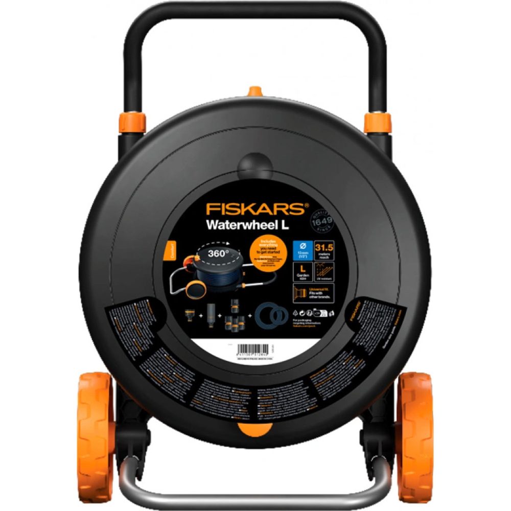 FISKARS vrtno crijevo u kolutu s kolicima L, 13mm, 1/2", 30m 1071670 - Image 3