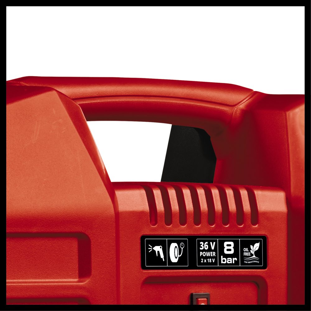 EINHELL aku kompresor TE-AC 36/8 Li OF Set PXC 18+18V bez baterije - Image 2
