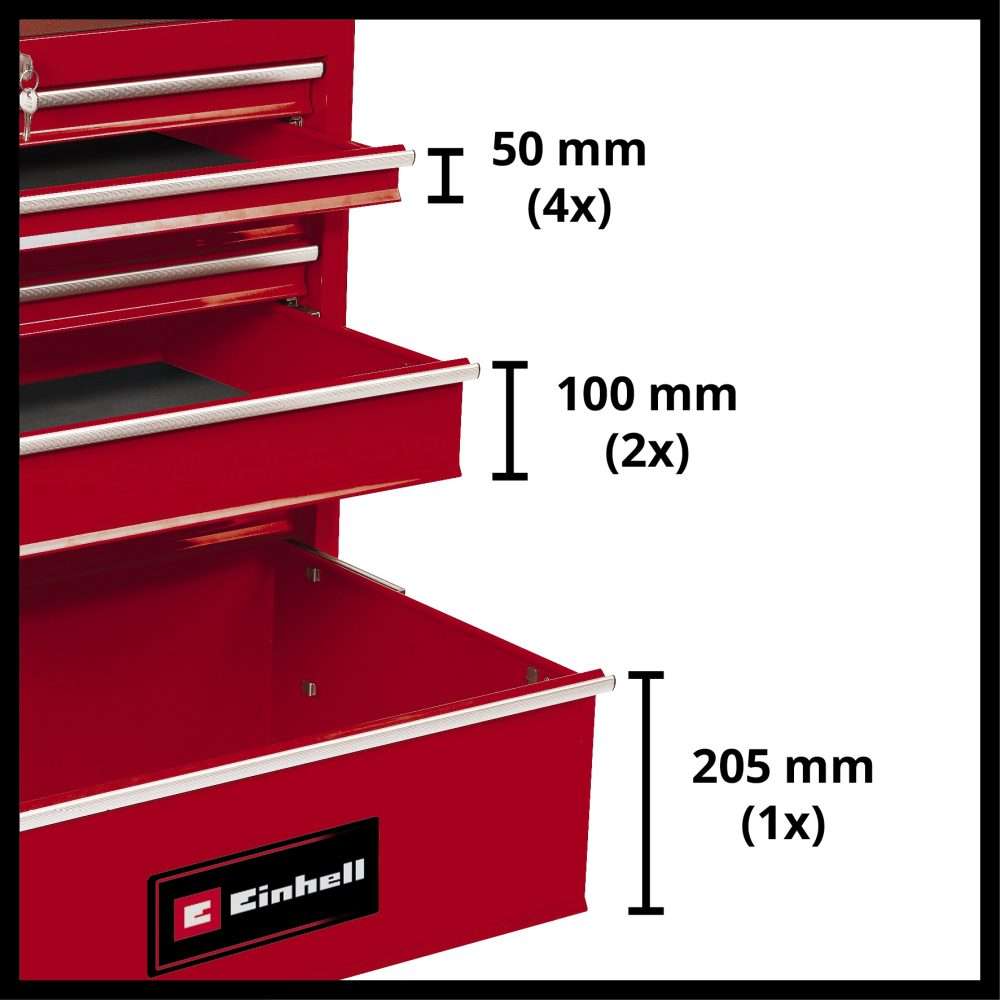EINHELL radionička kolica za alat prazna 7 ladica TC-TW 150 - Image 2
