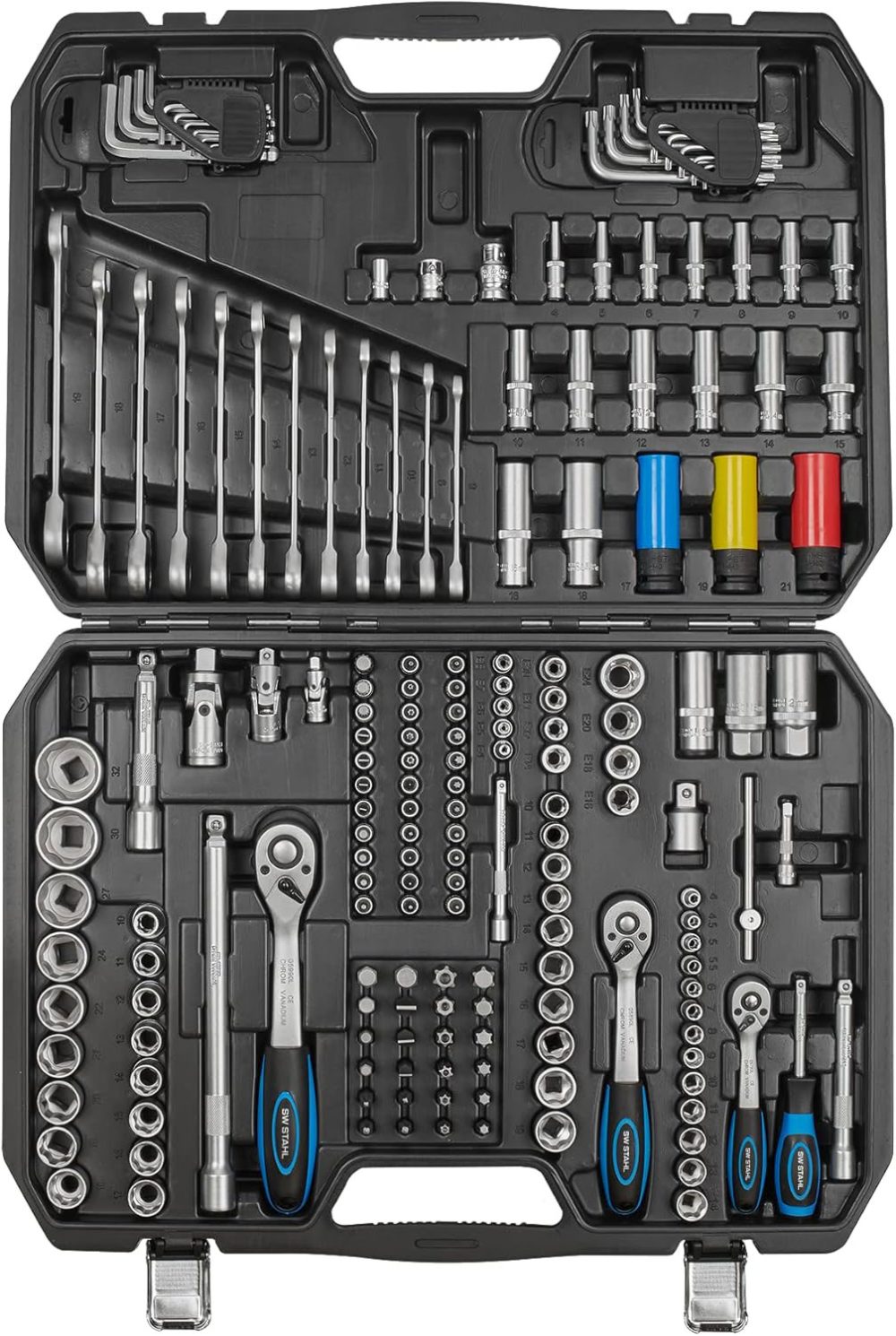 SW STAHL set nasadnih i okastih ključeva 1/2" 1/4" 3/8" 176 dj. 07635L-SWT - Image 2