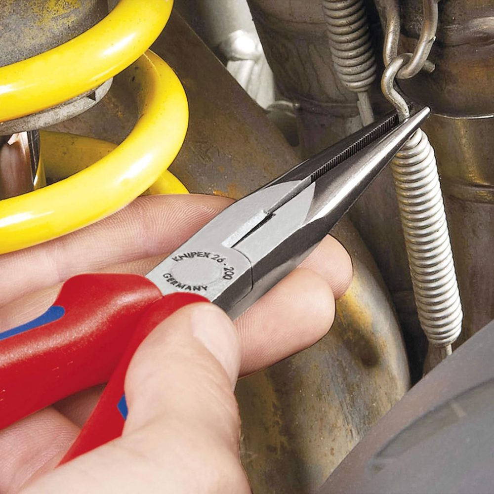 KNIPEX kliješta šiljasta s rezačem, poluokrugla 200 mm 2612200-KPE - Image 2