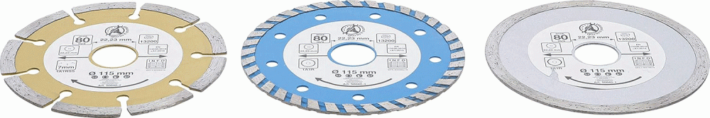 BGS set dijamantnih reznih ploča 115mm 3 dj. 50840 - Image 2