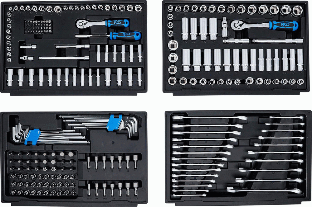 BGS set nasadnih ključeva i bitova 1/4”+ 3/8”+ 1/2” 300 dj. 74000 - Image 2