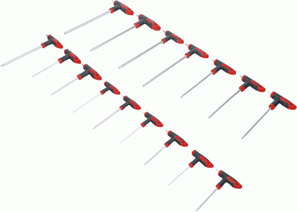 BGS set imbusa s T-ručicom T10-T50 T-Star Torx 2-10 mm 16 dj. 90 - Image 2