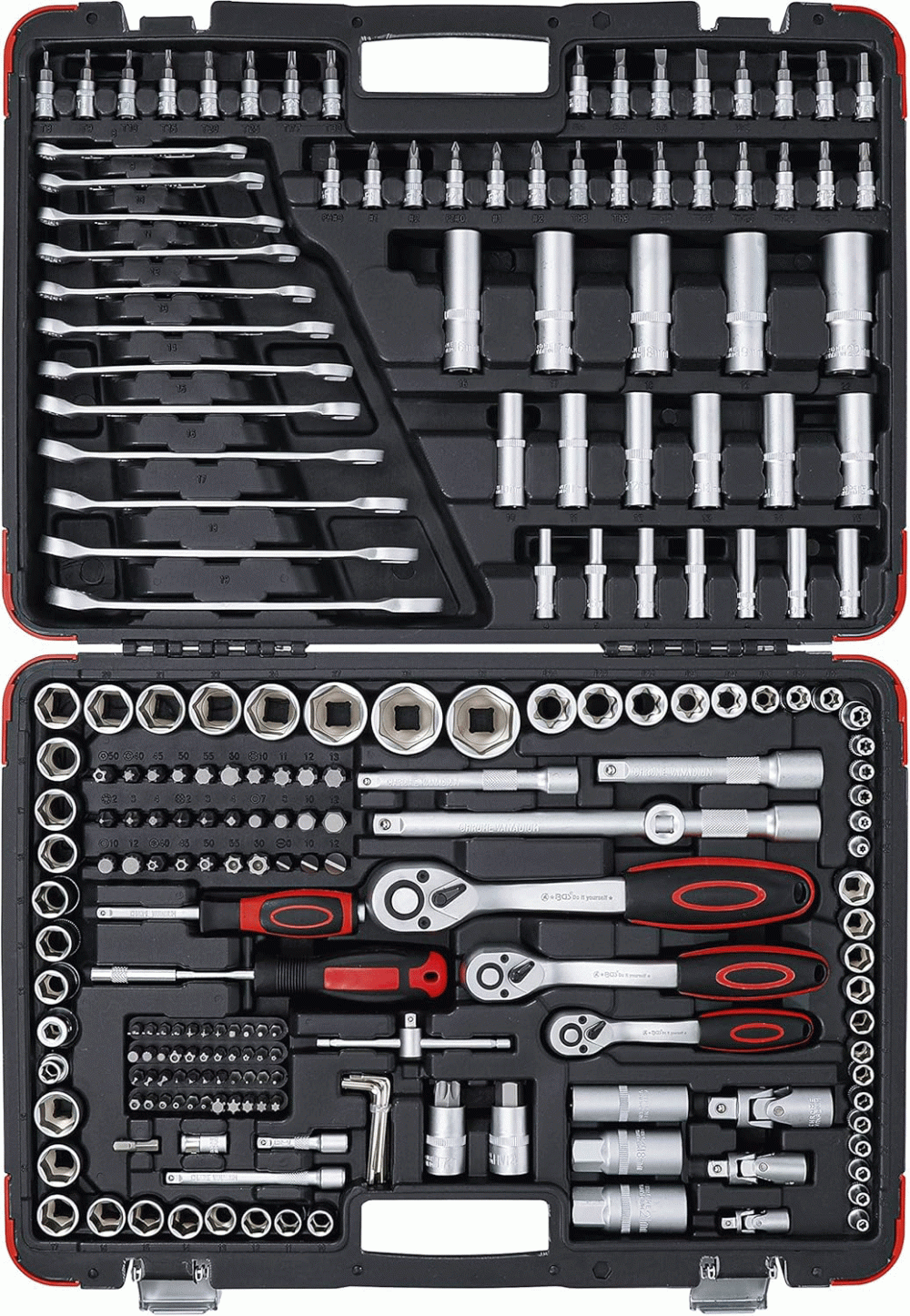 BGS set nasadnih ključeva i bitova 1/4”+ 3/8”+ 1/2” 216 dj. 15216 - Image 3