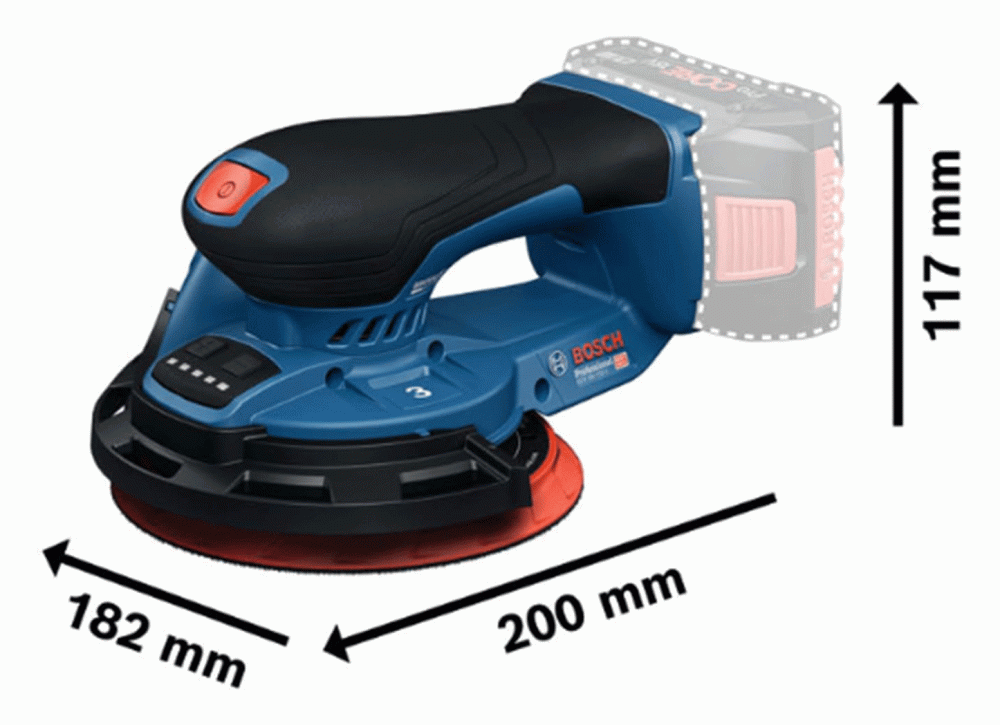 BOSCH aku ekscentarska brusilica GEX 18V-150-3 18V bez baterije L-Boxx - Image 3