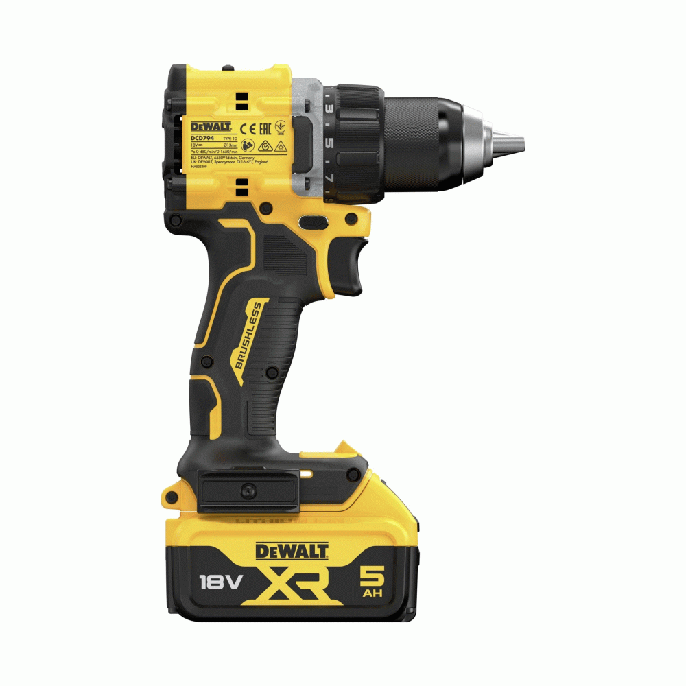 DEWALT aku bušilica-odvijač DCD794P2T-QW 2xAku 18V 5,0Ah kovčeg - Image 3