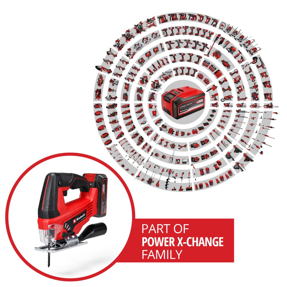 EINHELL aku ubodna pila TC-JS 18/70 Li PXC 18V 2,5Ah kovčeg - Image 7