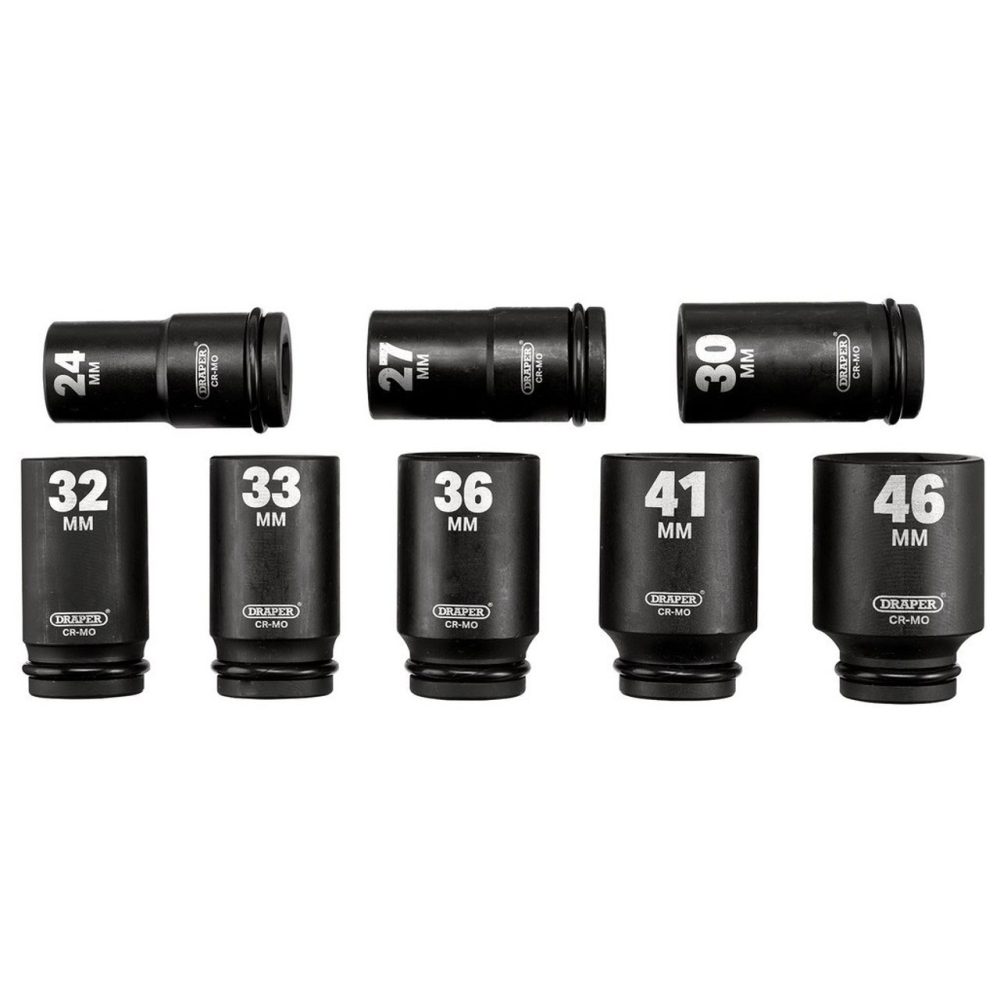 DRAPER set nasadnih ključeva udarnih dugih 3/4'' 24-46 mm 8 dj. 20208-DRP - Image 2