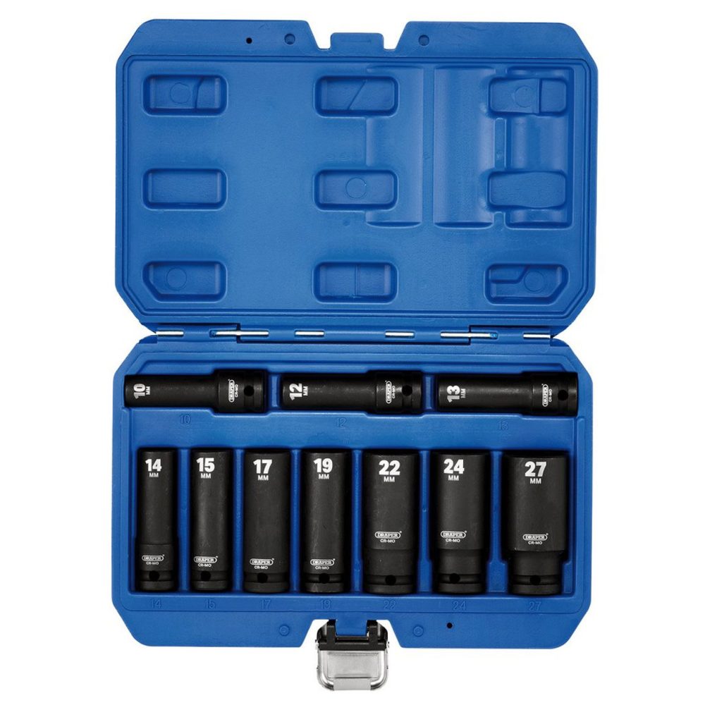 DRAPER set nasadnih udarnih ključeva 1/2'' 10-27 mm 10 dj. 83096-DRP - Image 3