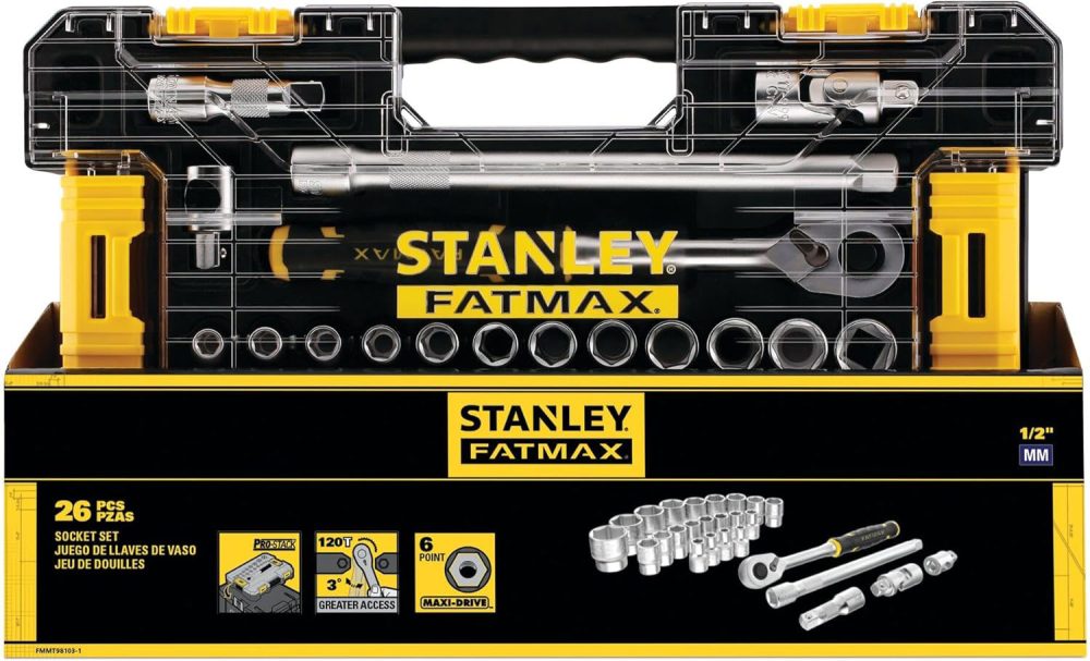 STANLEY set nasadnih ključeva 1/2" 8-34 mm, 26 dj. FMMT98103-1 - Image 3