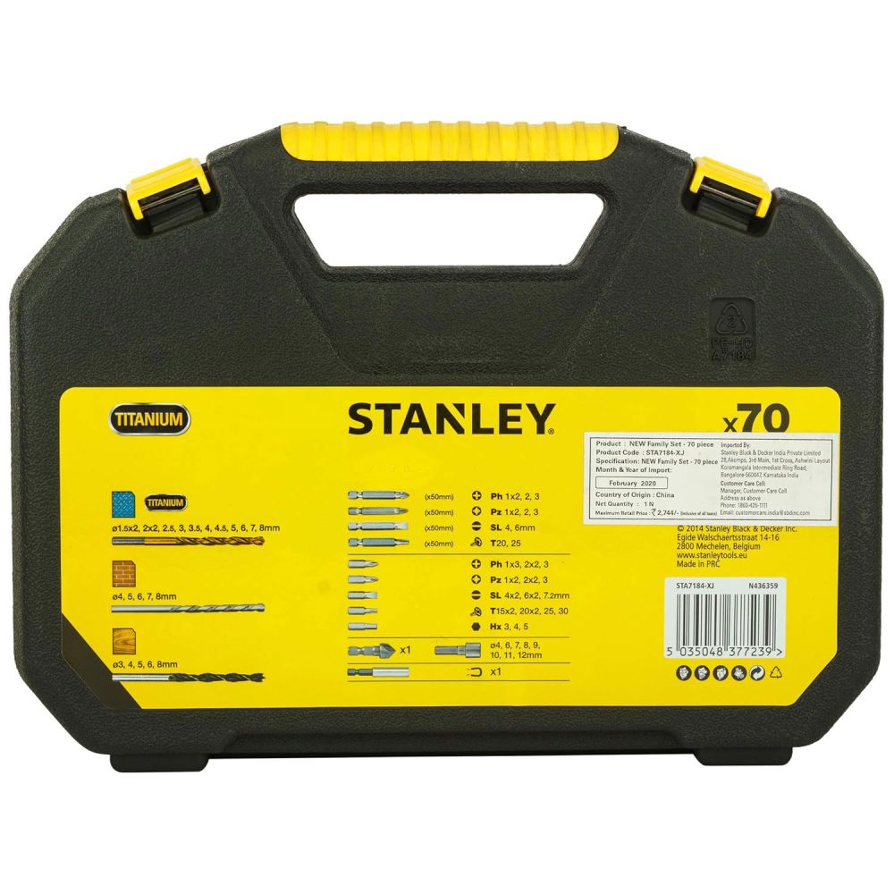 STANLEY set svrdla i bitova 70 dj. STA7184-XJ - Image 3