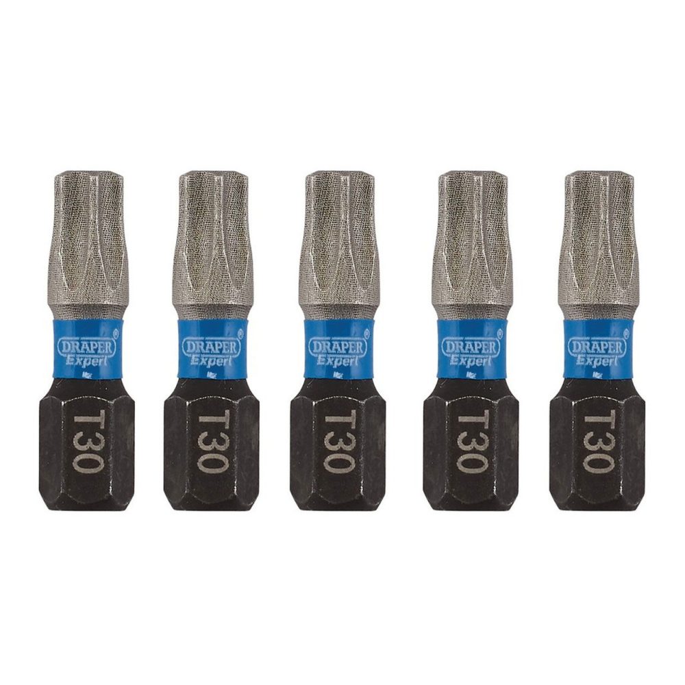 DRAPER set udarnih torx bitova 1/4'' T30x25mm 5 dj. 05496-DRP - Image 2