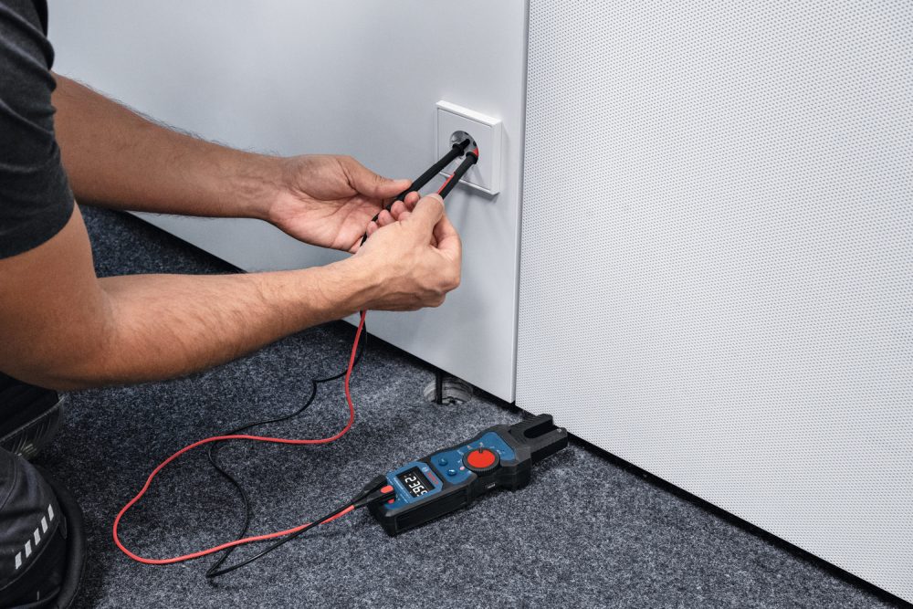BOSCH ispitivač napona strujni GFM 1000-15 + MH 1 magnetni držač - Image 2
