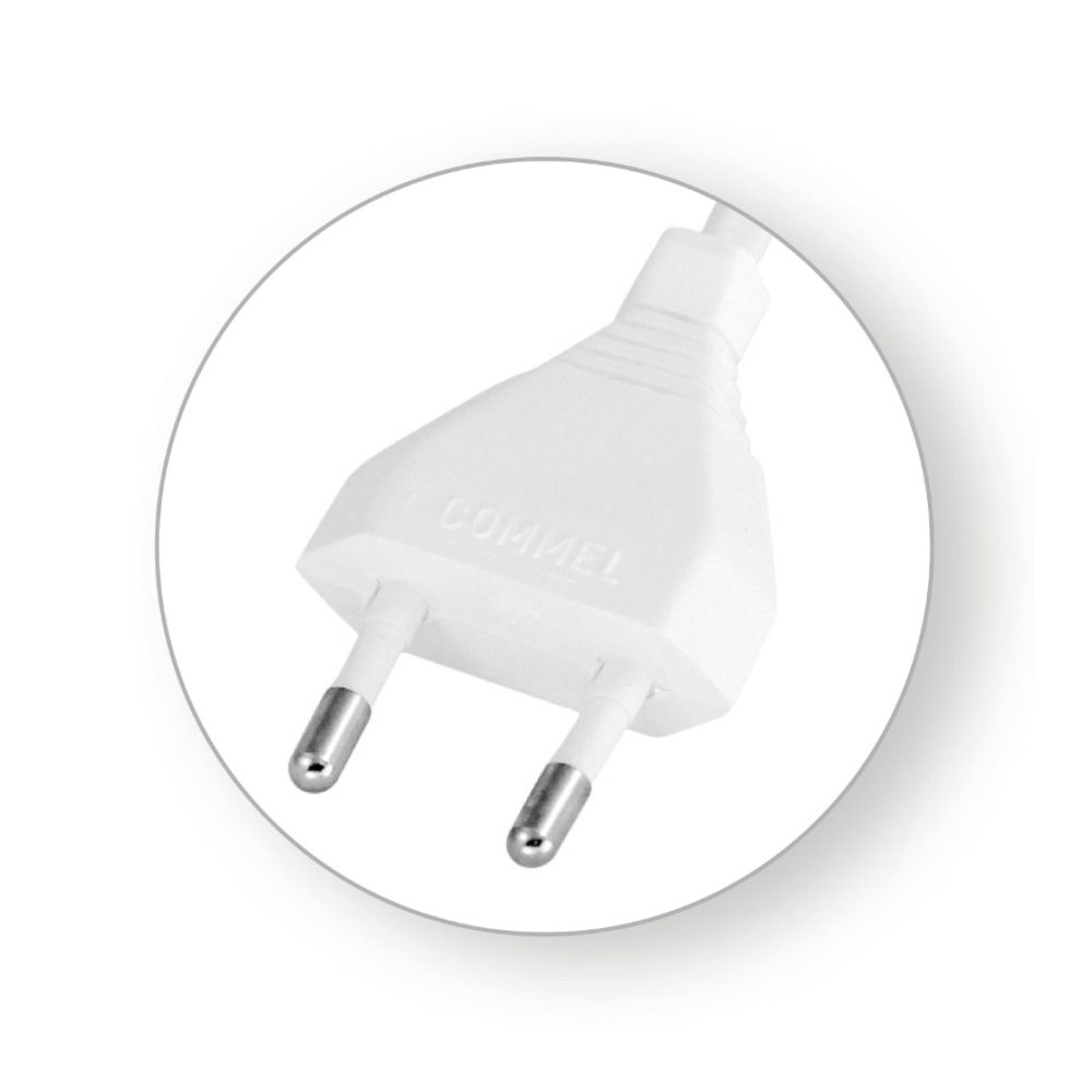 COMMEL priključni kabel 2m 2,5A bijeli 0114 - Image 2