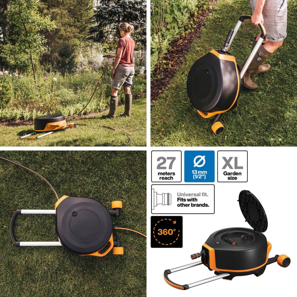 FISKARS vrtno crijevo u kolutu s kolicima XL, 13mm 1/2", 27m 1067548 - Image 3