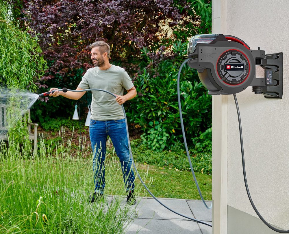 EINHELL aku zidni nosač za vrtno crijevo + crijevo 30m GP-HR 18/30 Li PXC 18V bez baterije - Image 7