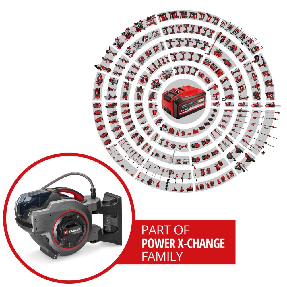 EINHELL aku zidni nosač za vrtno crijevo GP-HR 18/30 WH Li PXC 18V bez baterije - Image 8