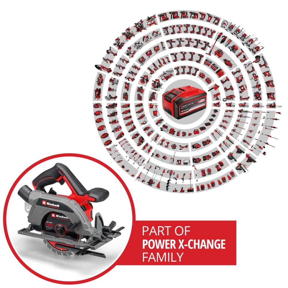 EINHELL aku ručna kružna pila TP-CS 18/165 Li BL PXC 18V bez baterije - Image 9