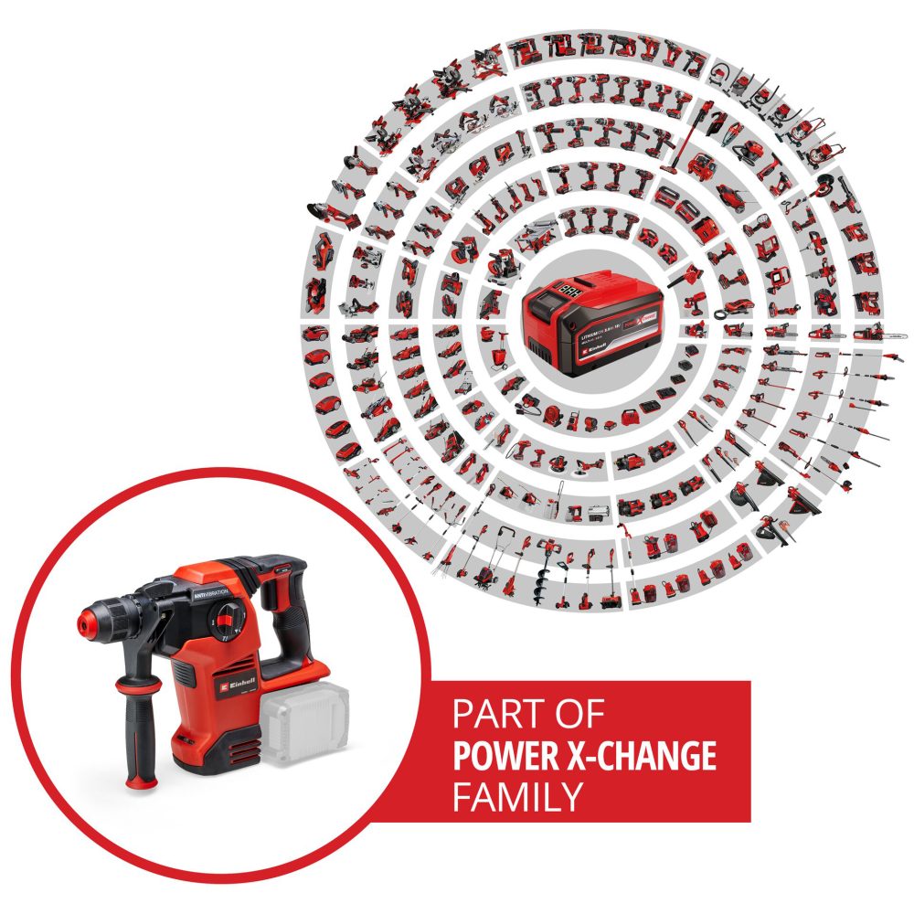 EINHELL aku čekić bušilica TP-HD 36/30 Li BL +4 PXC 18V bez baterije - Image 10
