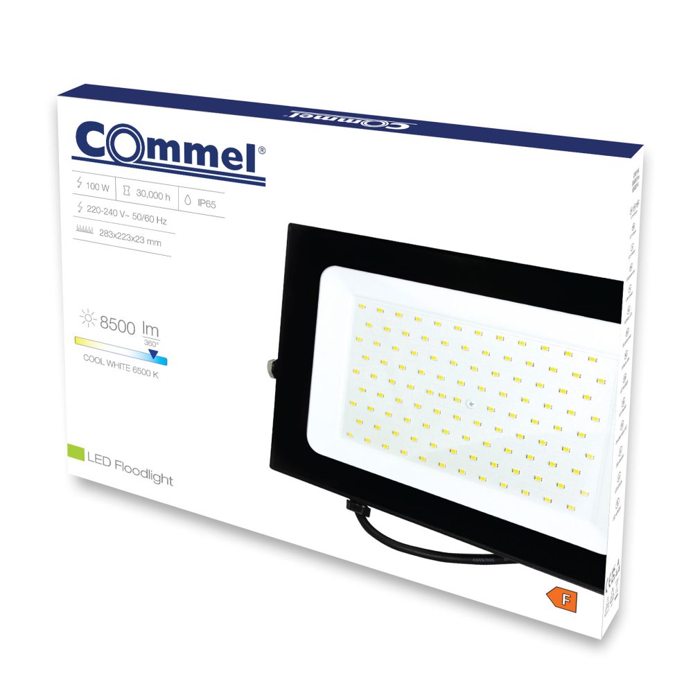 COMMEL LED reflektor 100W 6500K 8500lm crni 306-305 - Image 2